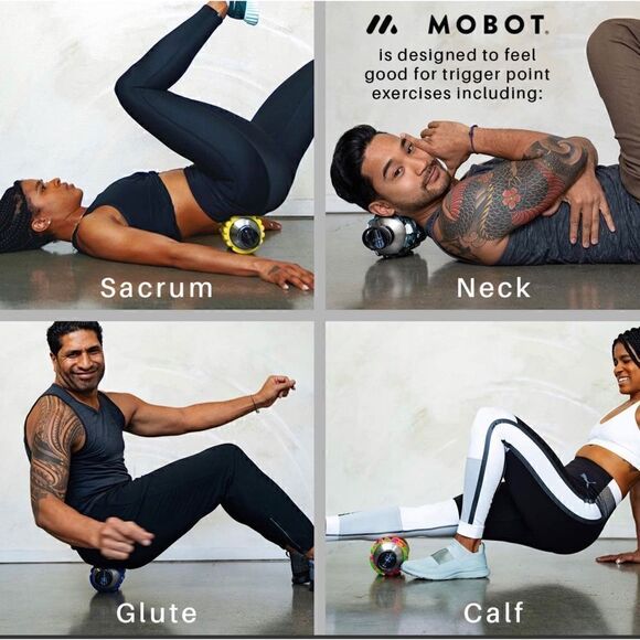 MOBOT Firecracker 18oz 2-in-1 Foam Roller Water Bottle with Straw New with Tags - Picture 5 of 5